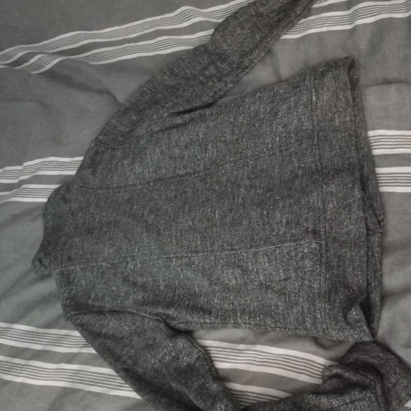 Fitted sweater jacket with assymettic zipper - XS - Picture 3 of 4